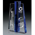 Cobalt Pillar Crystal Award